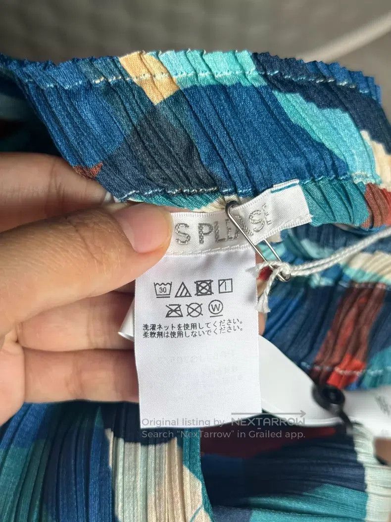 Issey Miyake Issey Miyake size:3 Mosaic Blue Midi Skirt Size 31" - 4 Thumbnail