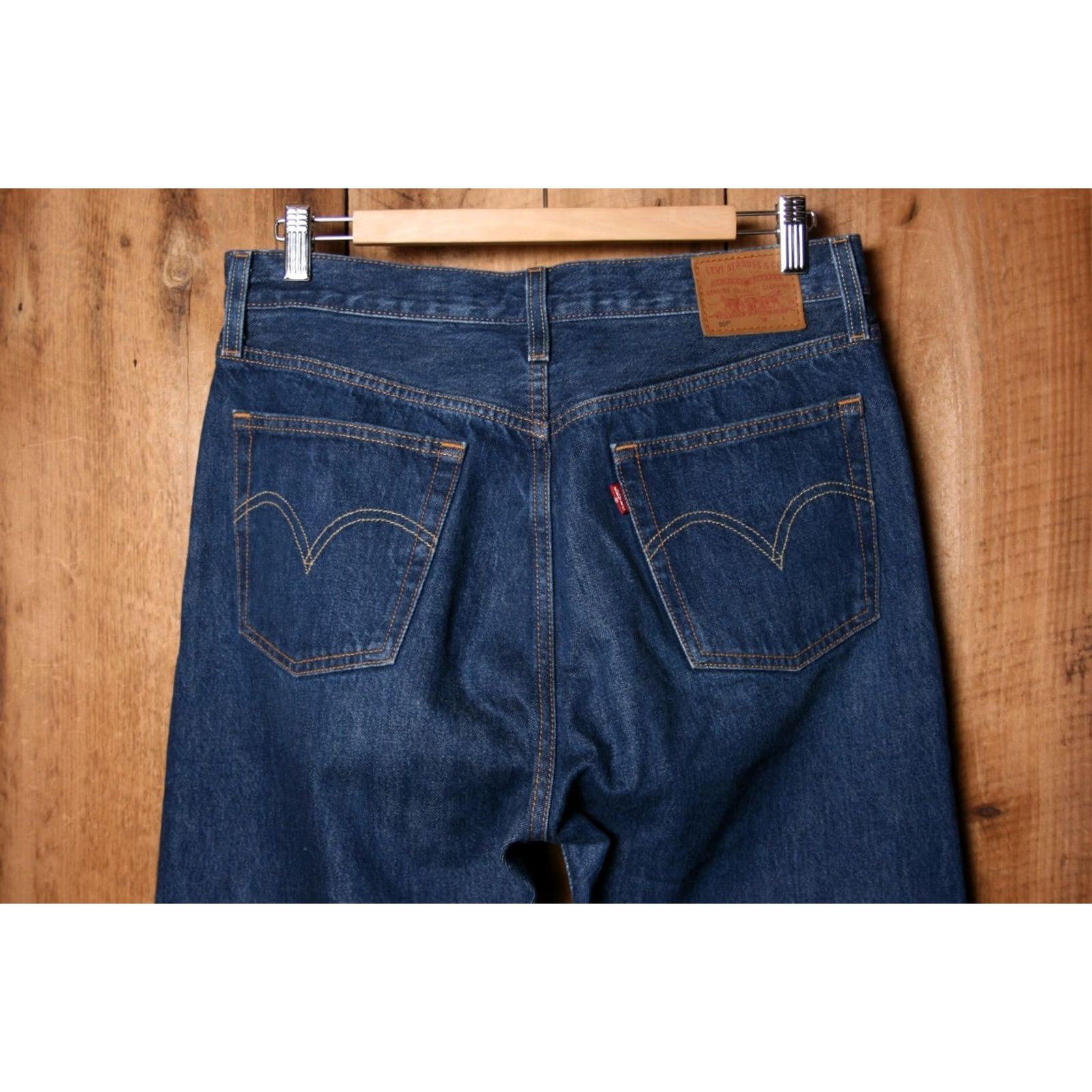 Levi's LEVI'S 501 Jeans Denim 100% Cotton Blue Sz. 30x32 Womens Inseam 32" High Rise Selvedge Vintage Big E Straight Size 24" / US 00 / IT 34 - 5 Thumbnail