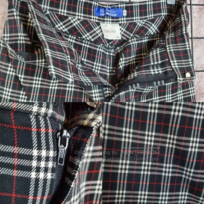 Other Burberry Black Checkered Cotton Blend Casual Pants. Size 23" - 6 Thumbnail