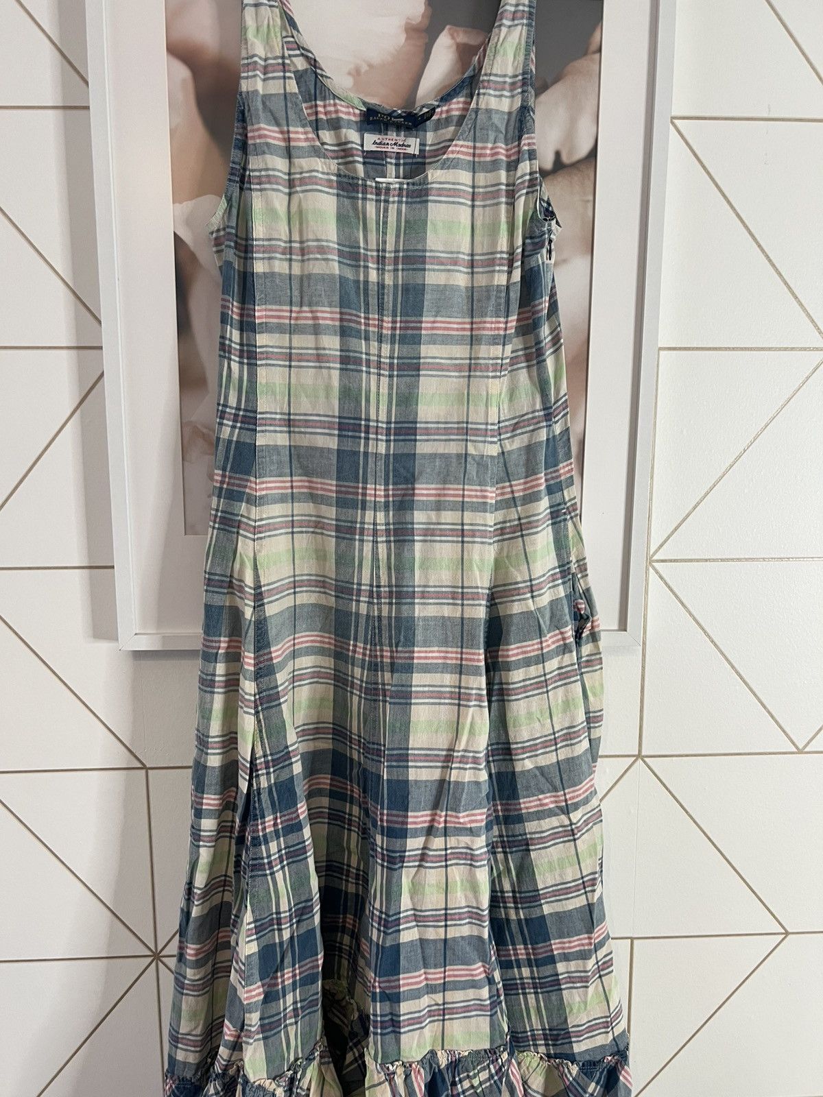 Label Under Construction Plaid Sleeveless Dress