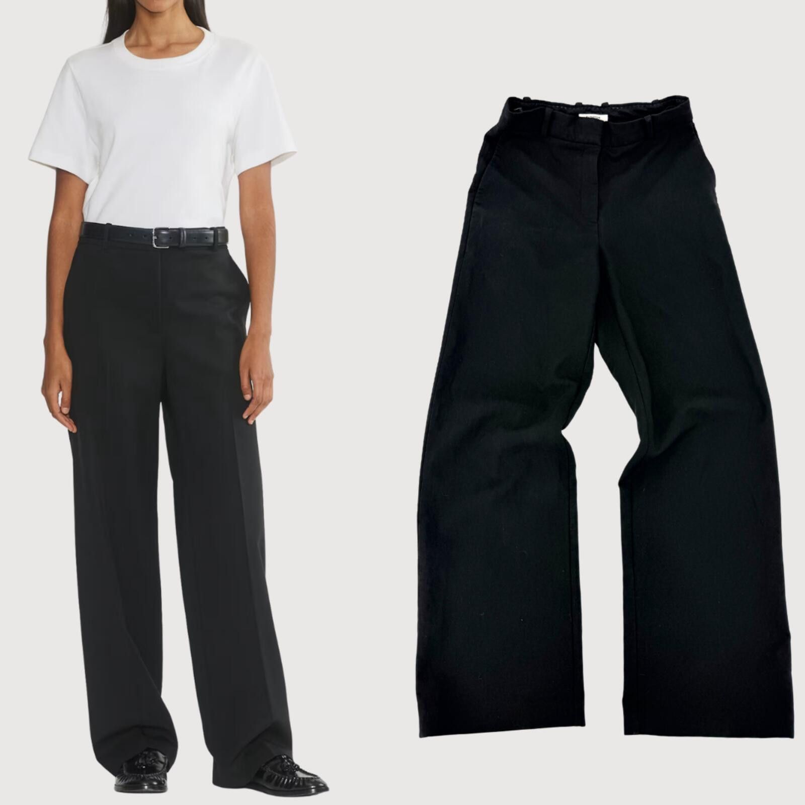 Other Aritzia Babaton Atelier Wide Leg Trouser Pants Black 4 Size 27" / US 4 / IT 40 - 1 Thumbnail