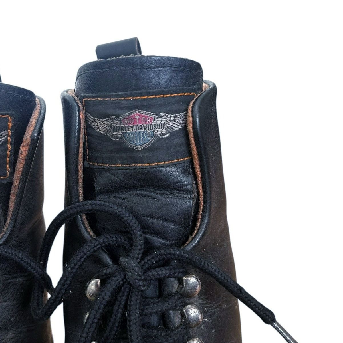 Harley Davidson Harley Davidson Black Leather Motorcycle Boots Sz 10.5 Size US 10.5 / EU 43-44 - 8 Thumbnail