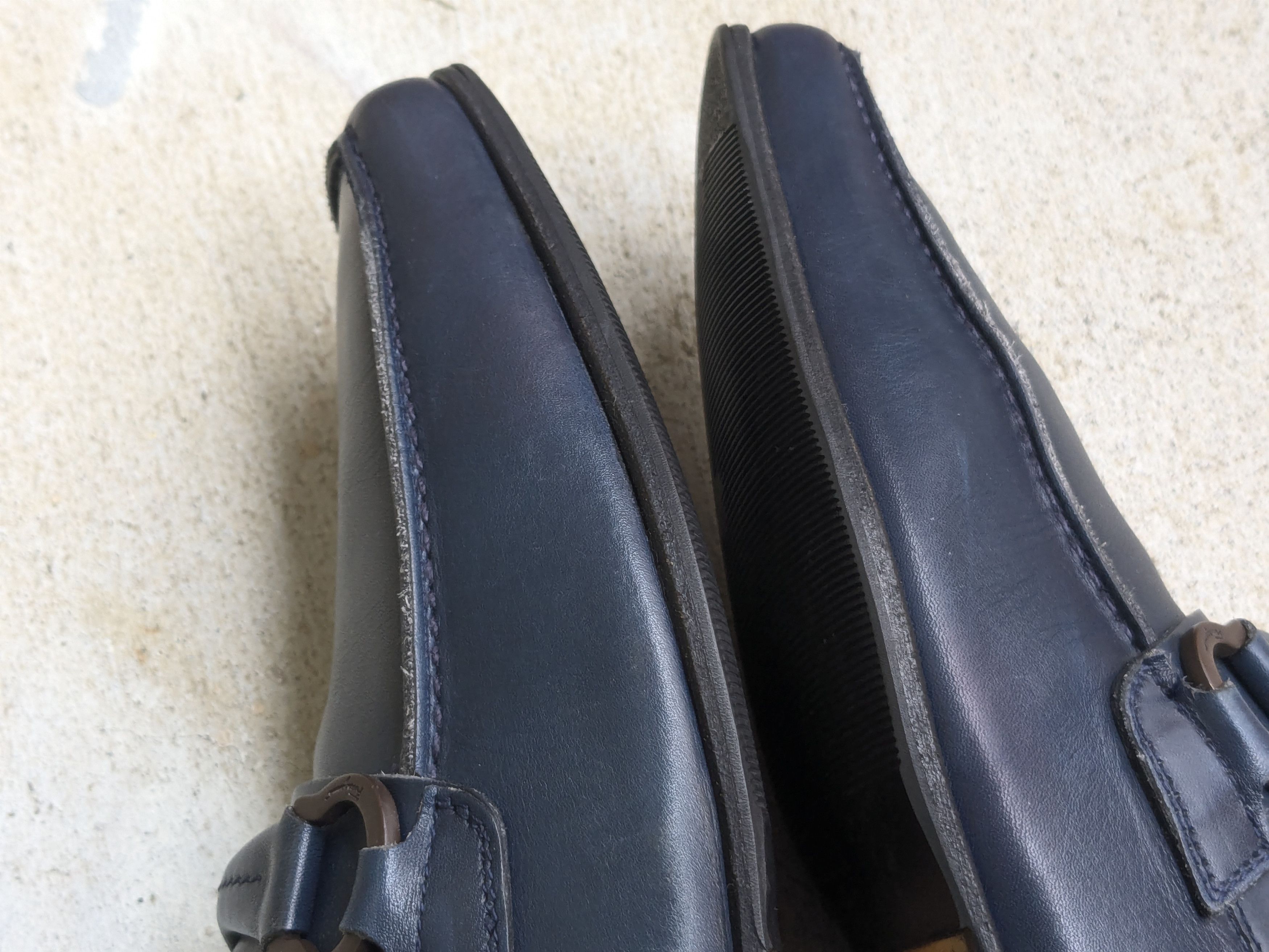 Salvatore Ferragamo Salvatore Ferragamo Loafers Navy Blue Leather 8.5 Size US 8.5 / EU 41-42 - 10 Thumbnail