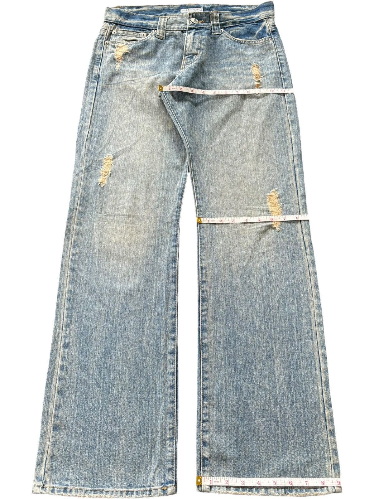 Diesel Vintage Japanese Brand Rusty Wash Distress Bootcut Jeans Size 32" / US 10 / IT 46 - 8 Thumbnail