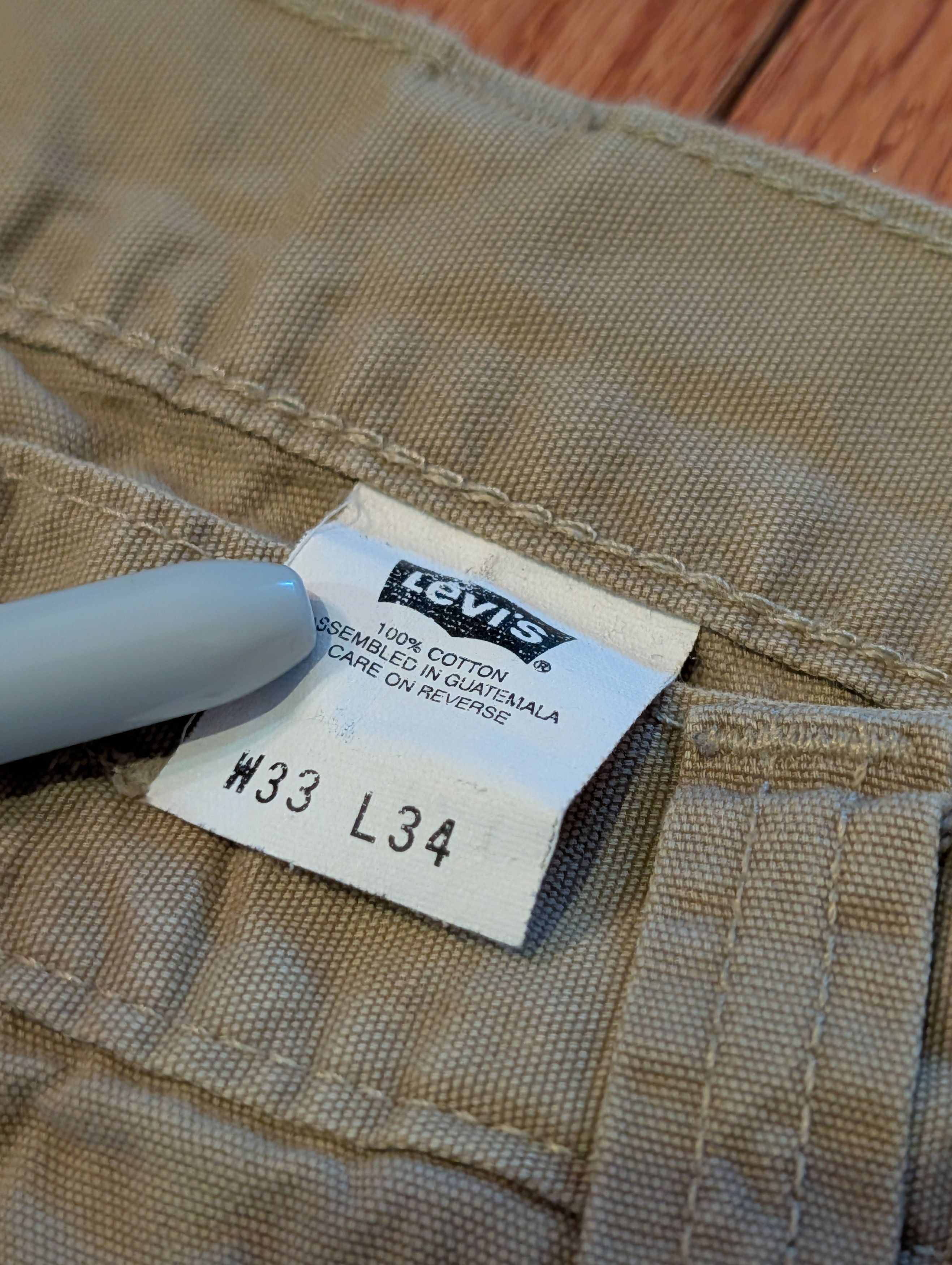Levi's Levi’s 541 Athletic Taper Cargo Pants Khaki Tan Men’s 33x34 Size US 33 - 5 Thumbnail