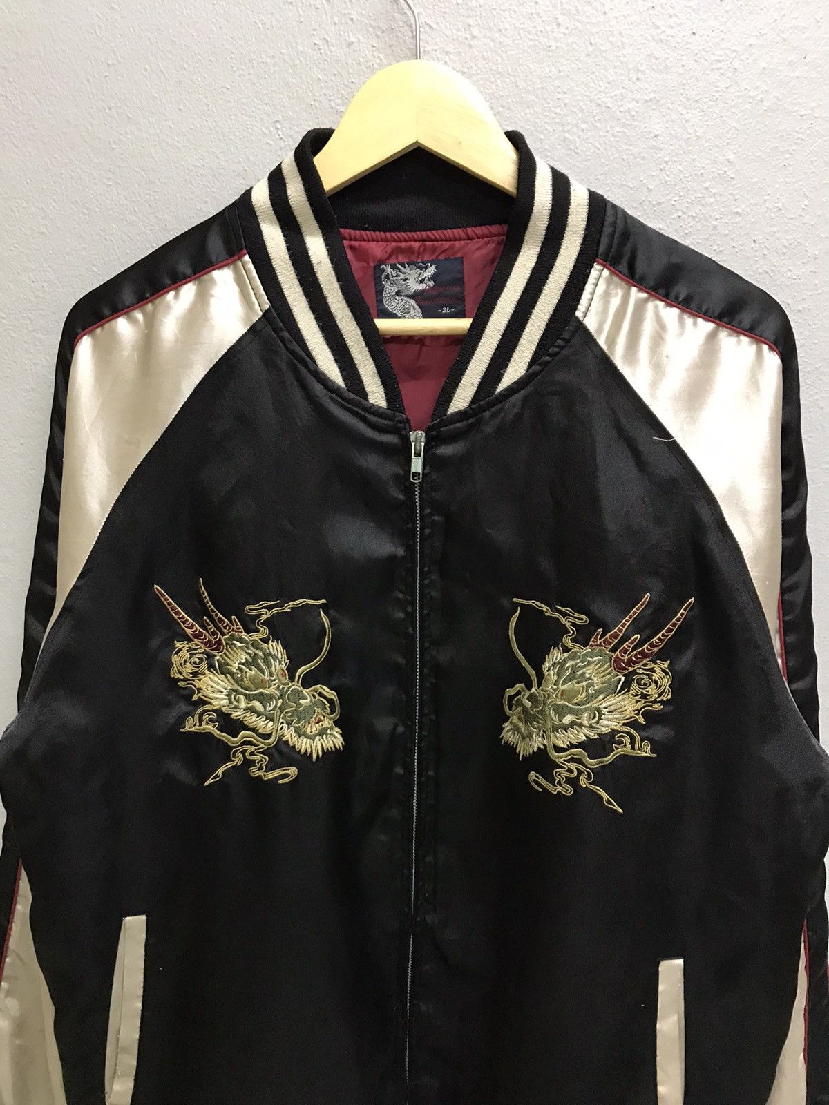 Japanese Brand × Vintage VINTAGE JAPANESE TRADITIONAL DRAGON SUKAJAN JACKET Size US L / EU 52-54 / 3 - 4 Thumbnail