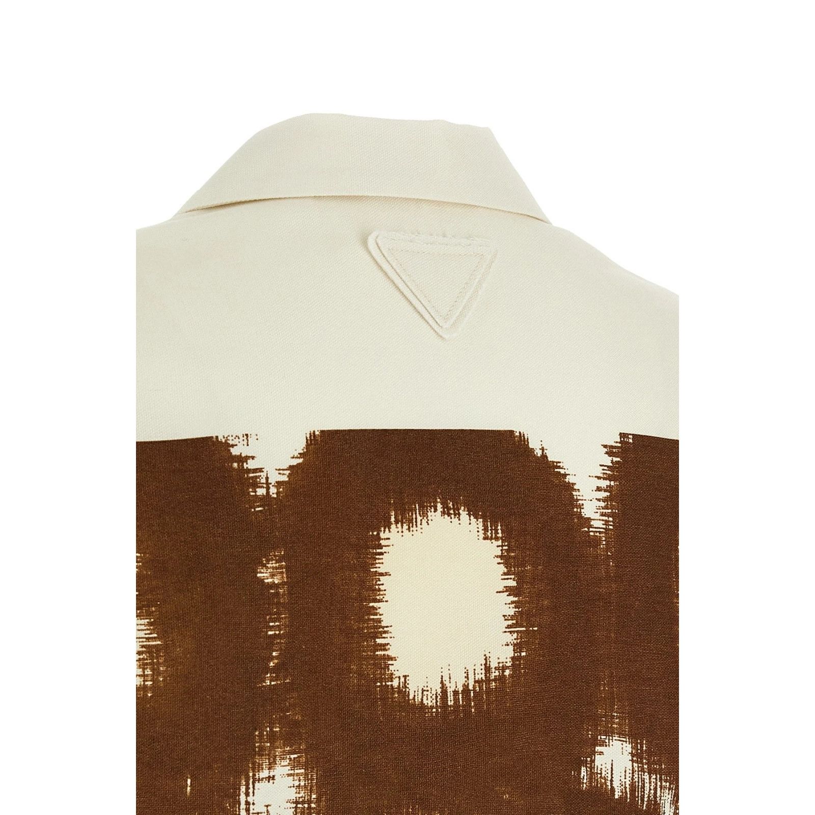 Prada Prada Canvas Patch Brown Cotton Shirt New And Authentic (Wom Size M / US 6-8 / IT 42-44 - 4 Thumbnail