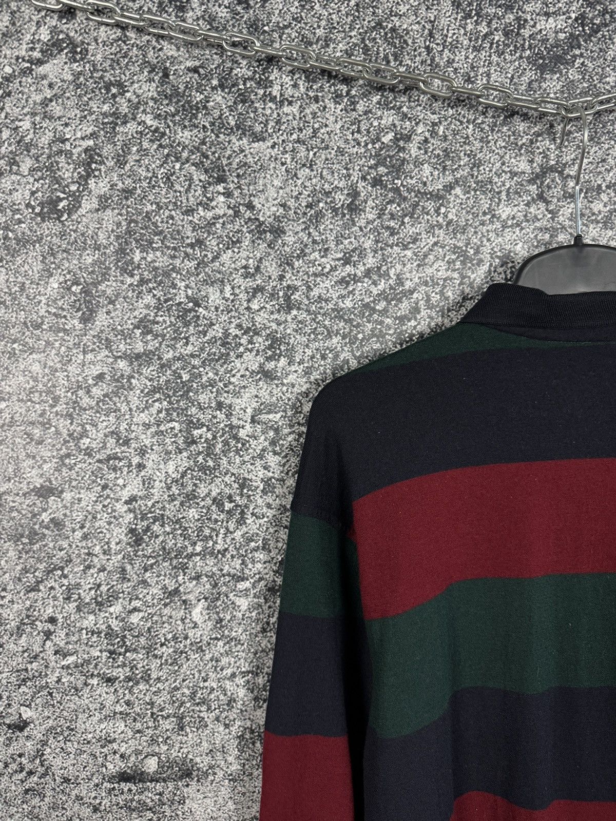 Paul & Shark Paul Shark Vintage Wool Striped Rugby Polo Shirt Italy XL Size US XL / EU 56 / 4 - 13 Thumbnail
