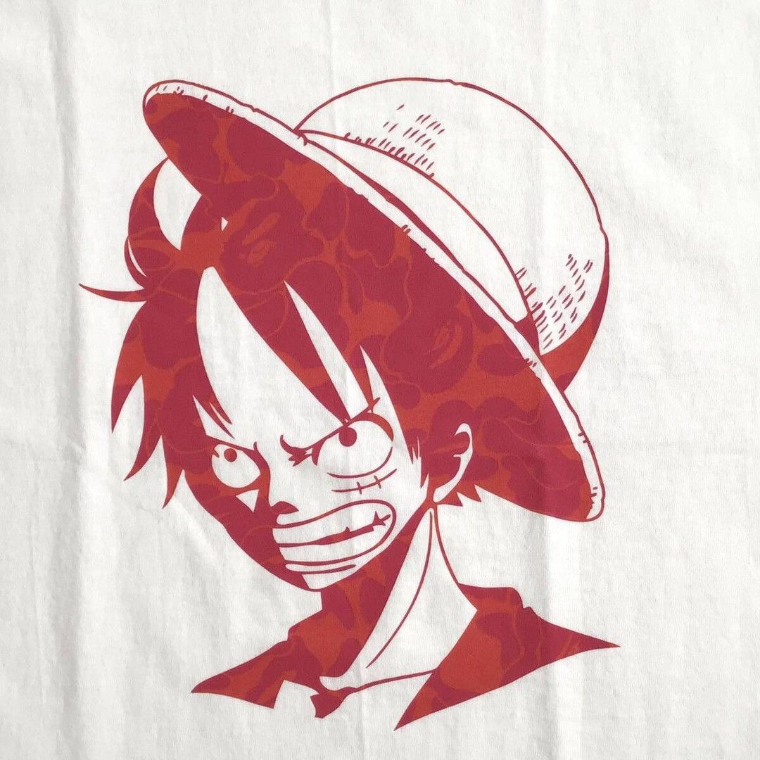 Bape BAPE × One Piece BAPE Camo Luffy T-shirt a bathing ape Size US XL / EU 56 / 4 - 2 Thumbnail