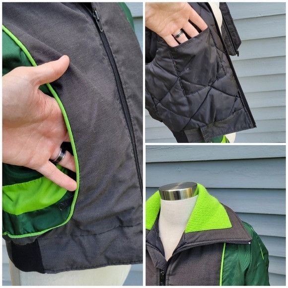 Vintage Vintage 90s y2k Arcticwear Black Neon Green Two Piece Snow S Size M / US 6-8 / IT 42-44 - 5 Thumbnail