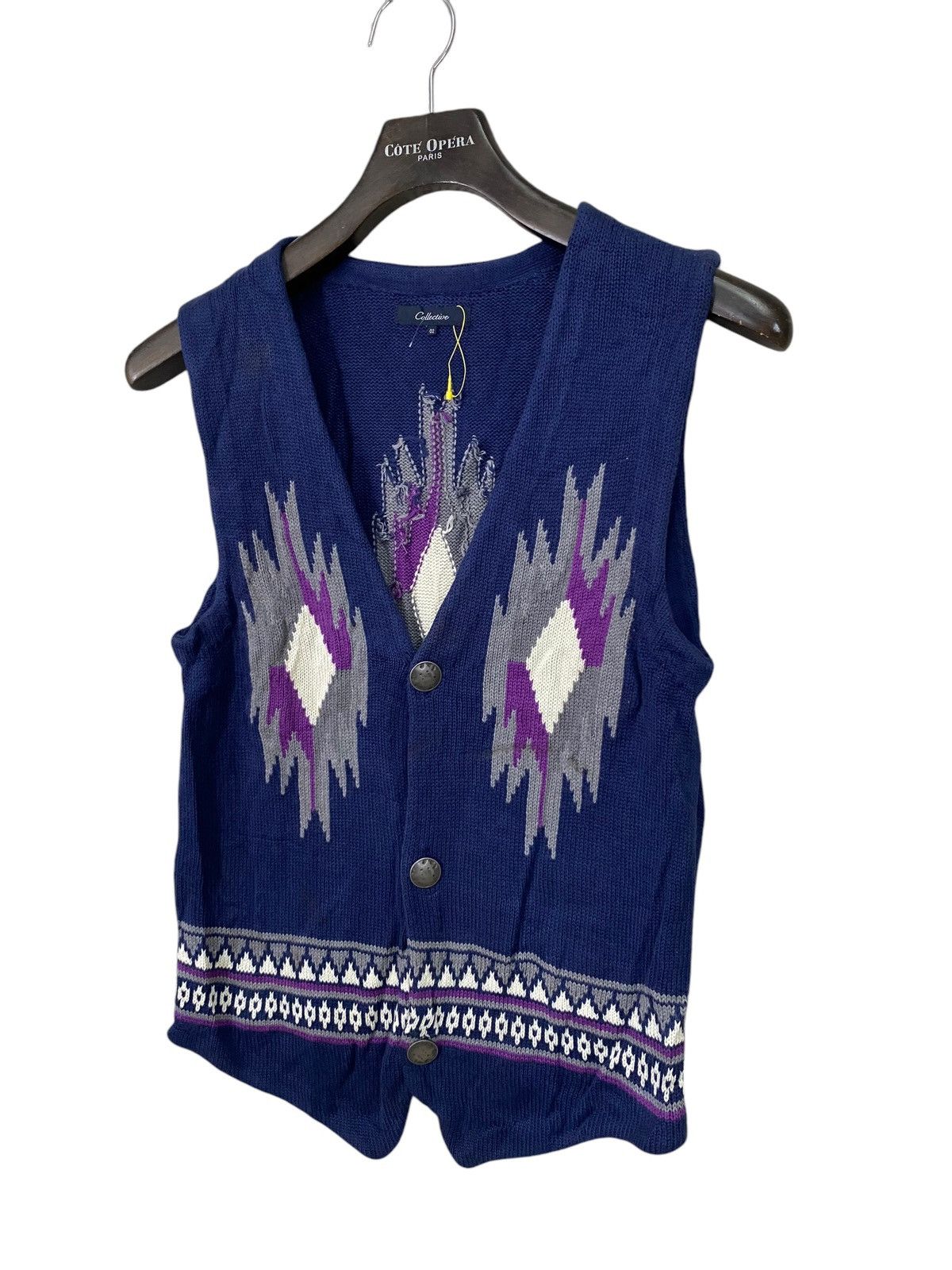 Japanese Brand × Native Japanase brand Collective vest navajo native knit vest Size US M / EU 48-50 / 2 - 3 Thumbnail