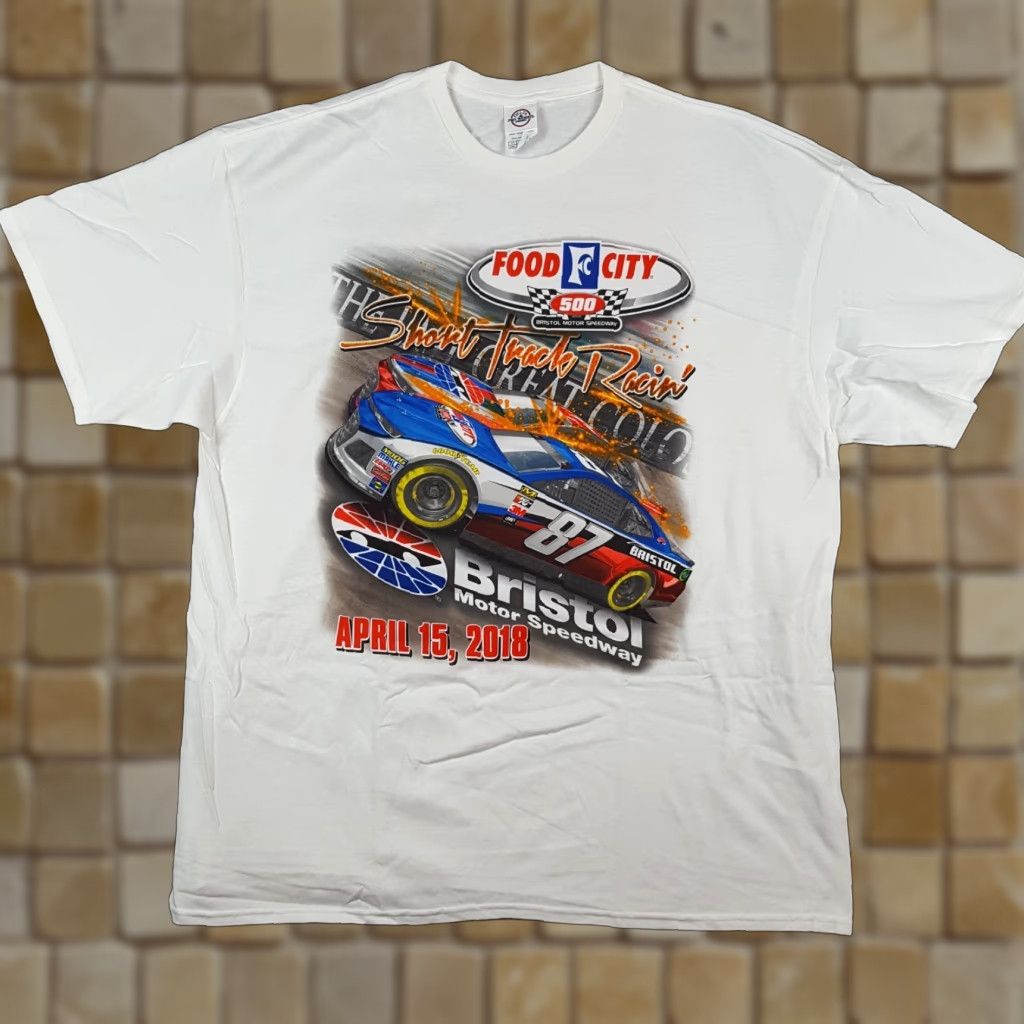 Delta NASCAR Short Track Racing Tee Men's Size 2XL Retro Food City Bristol Car T Shirt Size US XXL / EU 58 / 5 - 1 Thumbnail