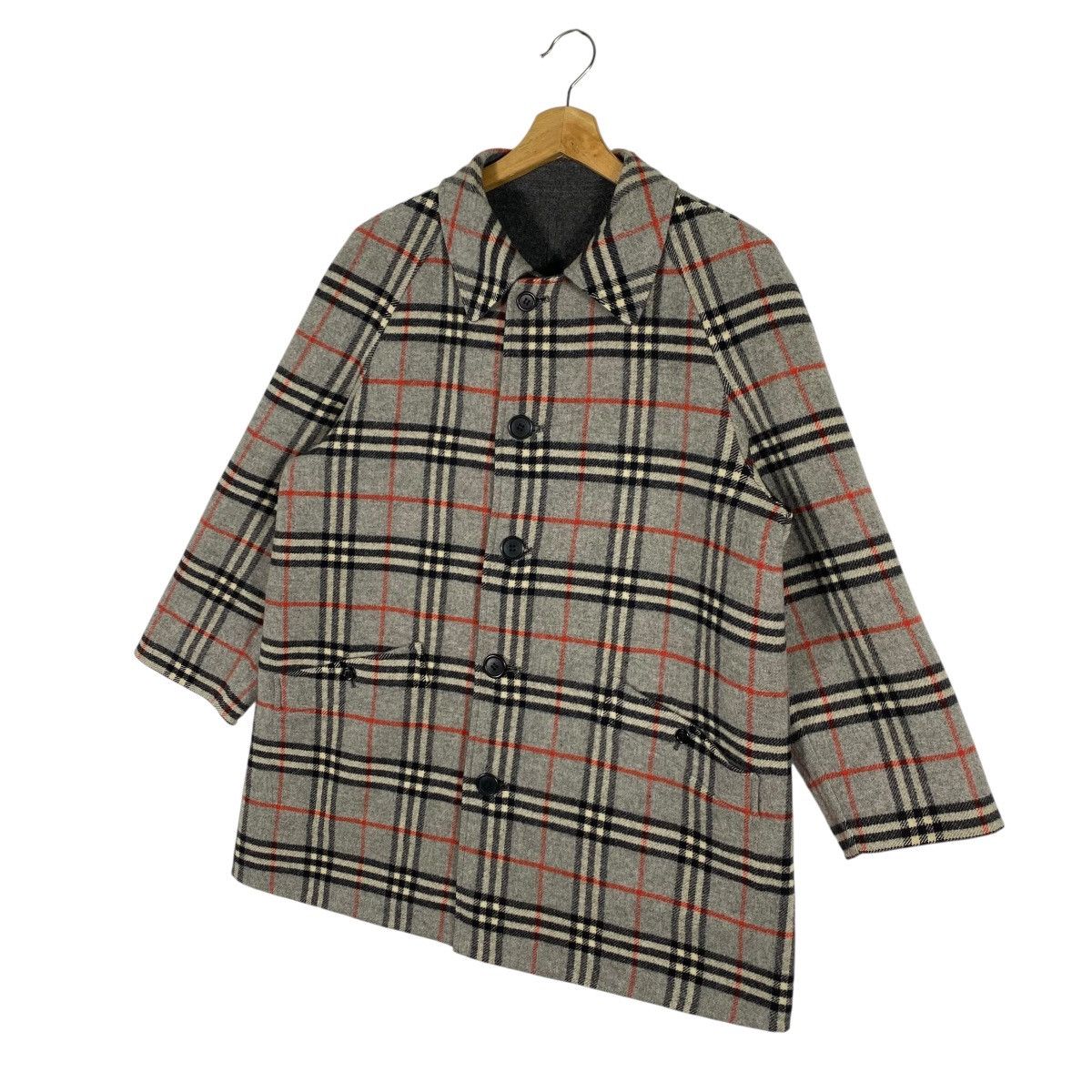 Burberry Prorsum Vintage Burberrys Reversible Wool Button Jacket Size M / US 6-8 / IT 42-44 - 2 Thumbnail