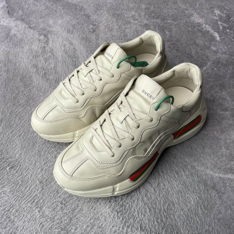 Gucci Gucci Rhyton Logo Low-Top Sneaker for Men - Size US 8 / EU 41 - 1 Thumbnail
