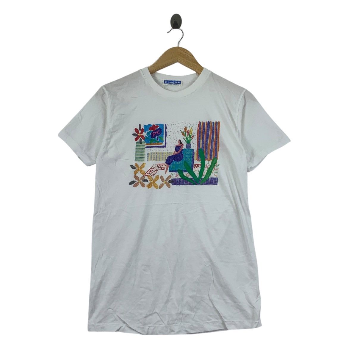 Vintage Vintage 1993 FRESHER’S FAIR KANEBO Illustration Art Tee Size XS / US 0-2 / IT 36-38 - 1 Thumbnail