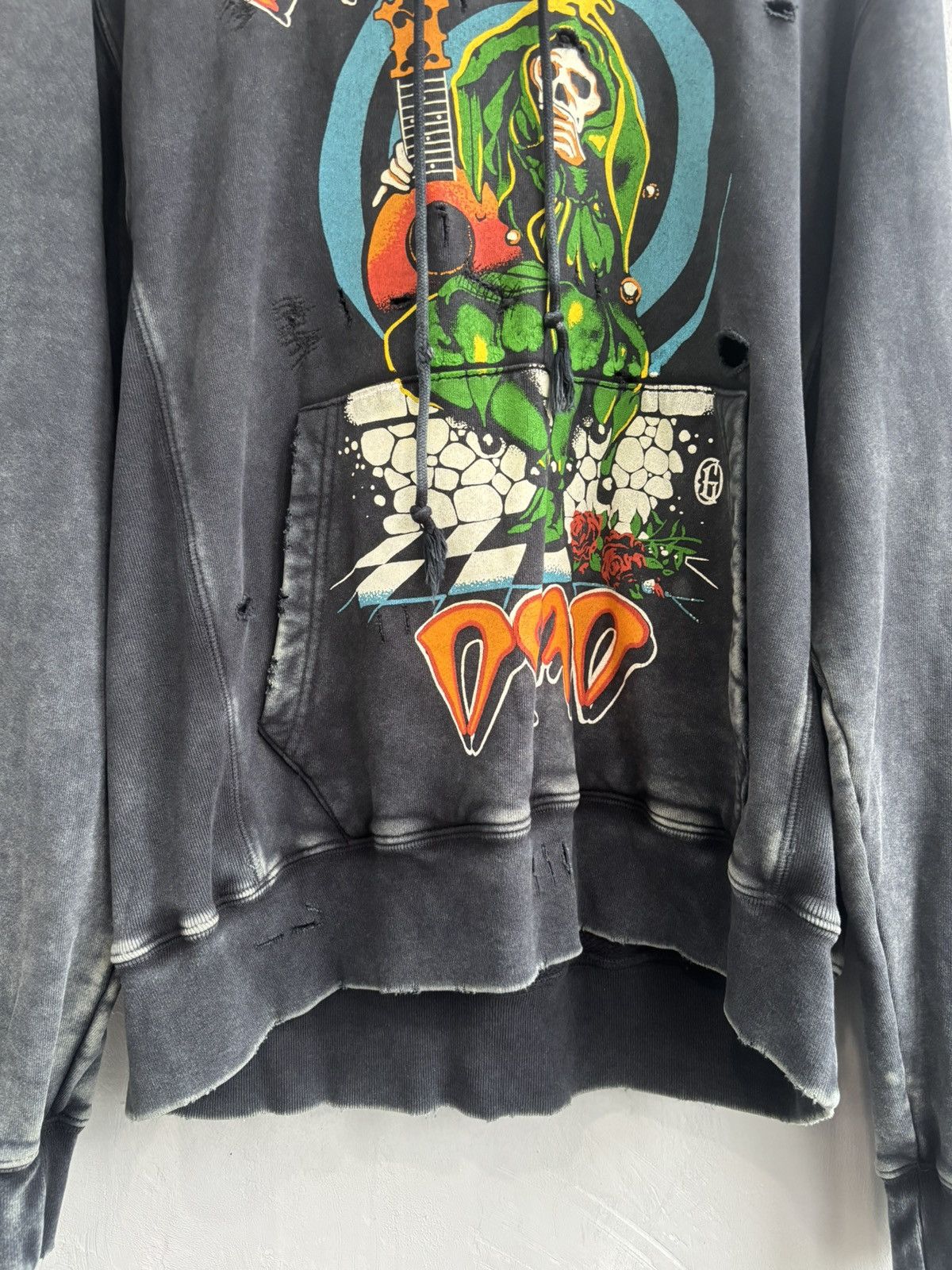Gallery Dept. Gallery Dept rare grateful dead distressed hoodie Size US M / EU 48-50 / 2 - 7 Thumbnail
