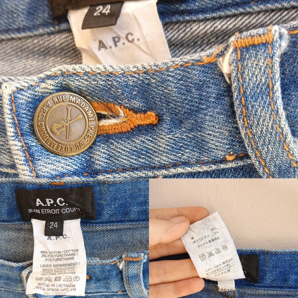 A.P.C. A.P.C. Slim Skinny Denim Jeans – Rue Madame Button Size 28" / US 6 / IT 42 - 2 Thumbnail