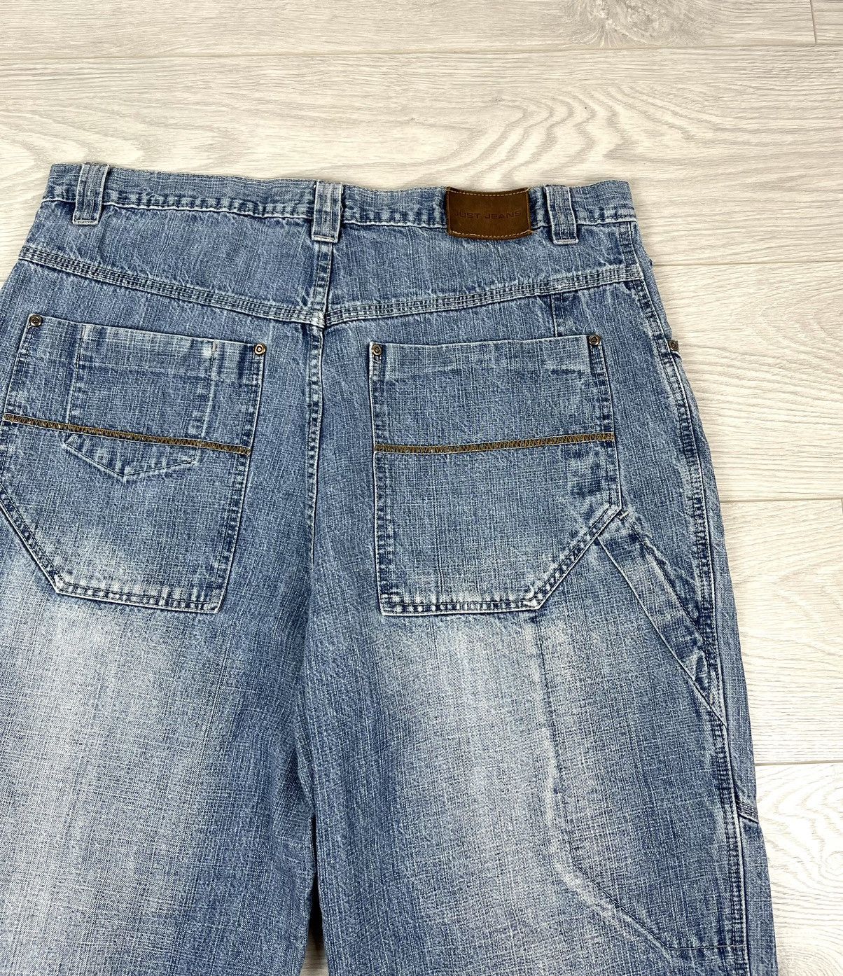 If Six Was Nine × Vintage Just Jeans Vintage Baggy Wide Washed Denim Pants Y2K Size US 36 / EU 52 - 9 Thumbnail