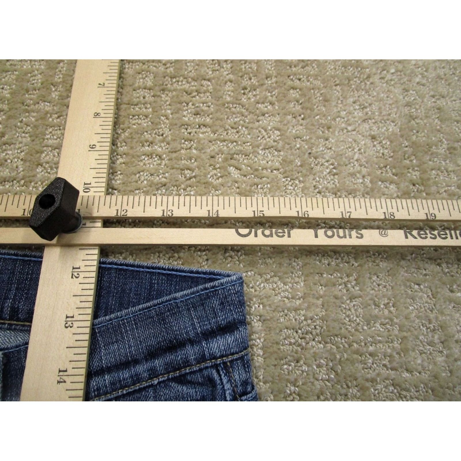 Vintage Rock & Republic Jeans Women 26P Blue Bootcut Low Rise Petite Denim 5-Pocket Logo Dark Wash Denim Jeans Womens Size 26" / US 2 / IT 38 - 5 Thumbnail