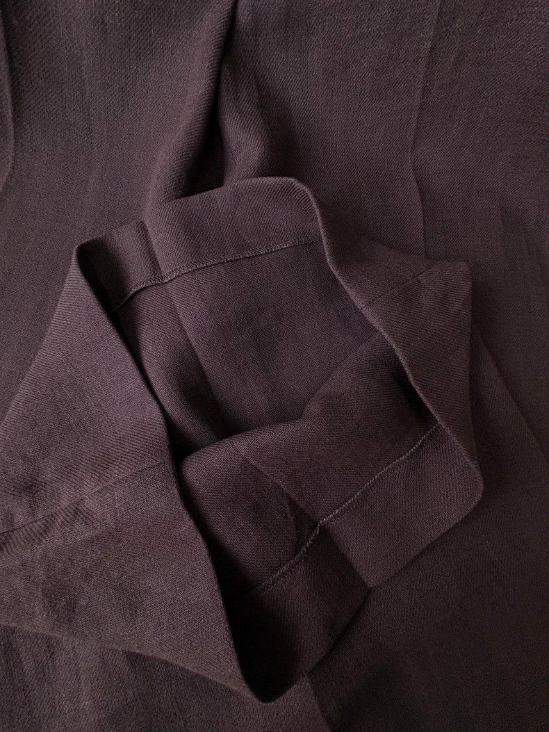 Loro Piana LORO PIANA Flax ebony brown wide leg trousers Size 26" / US 2 / IT 38 - 4 Thumbnail