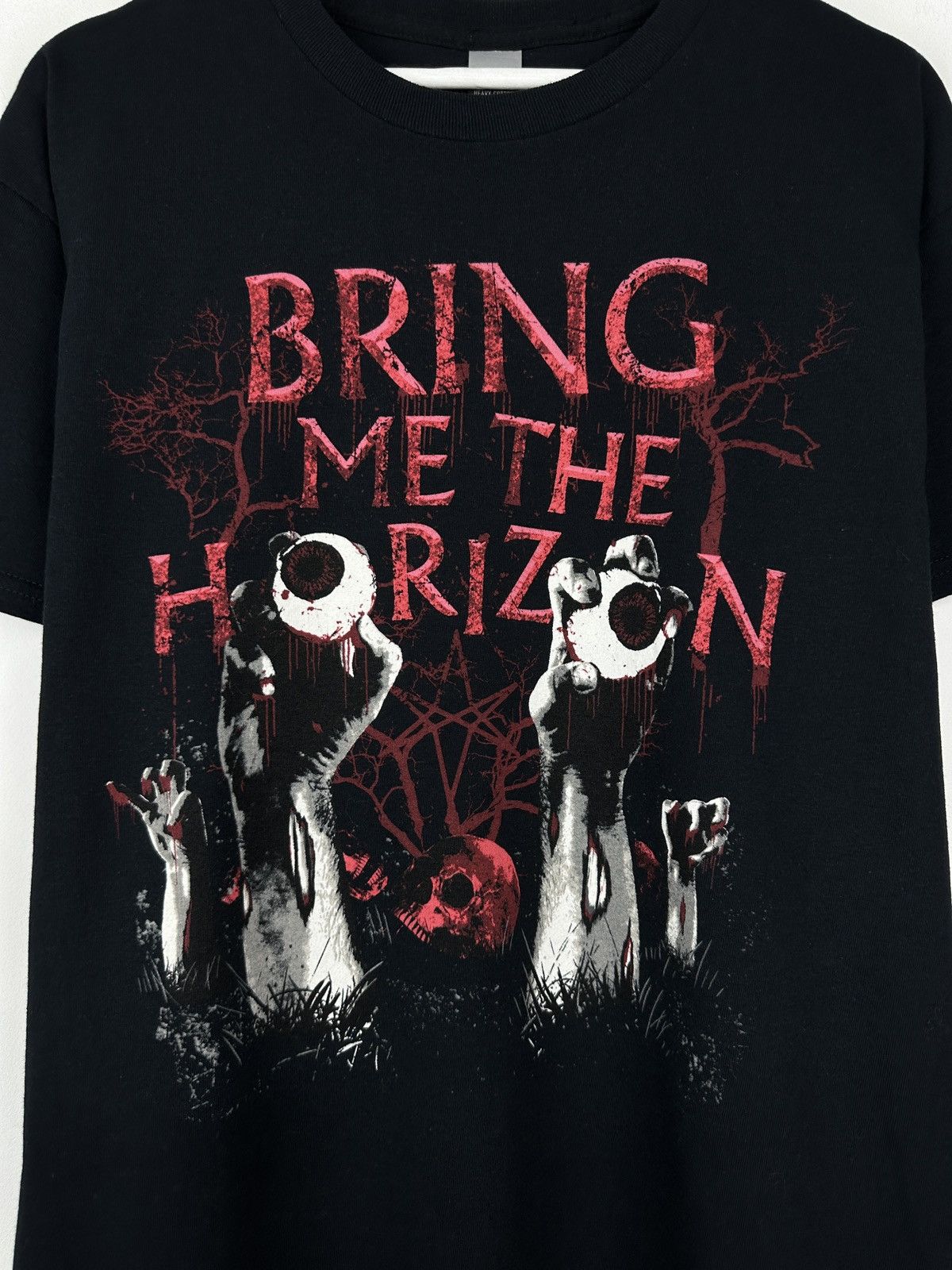 Band Tees Bring Me The Horizon Graveyard Eyes Rock Band T Shirt Tee Size US L / EU 52-54 / 3 - 3 Thumbnail
