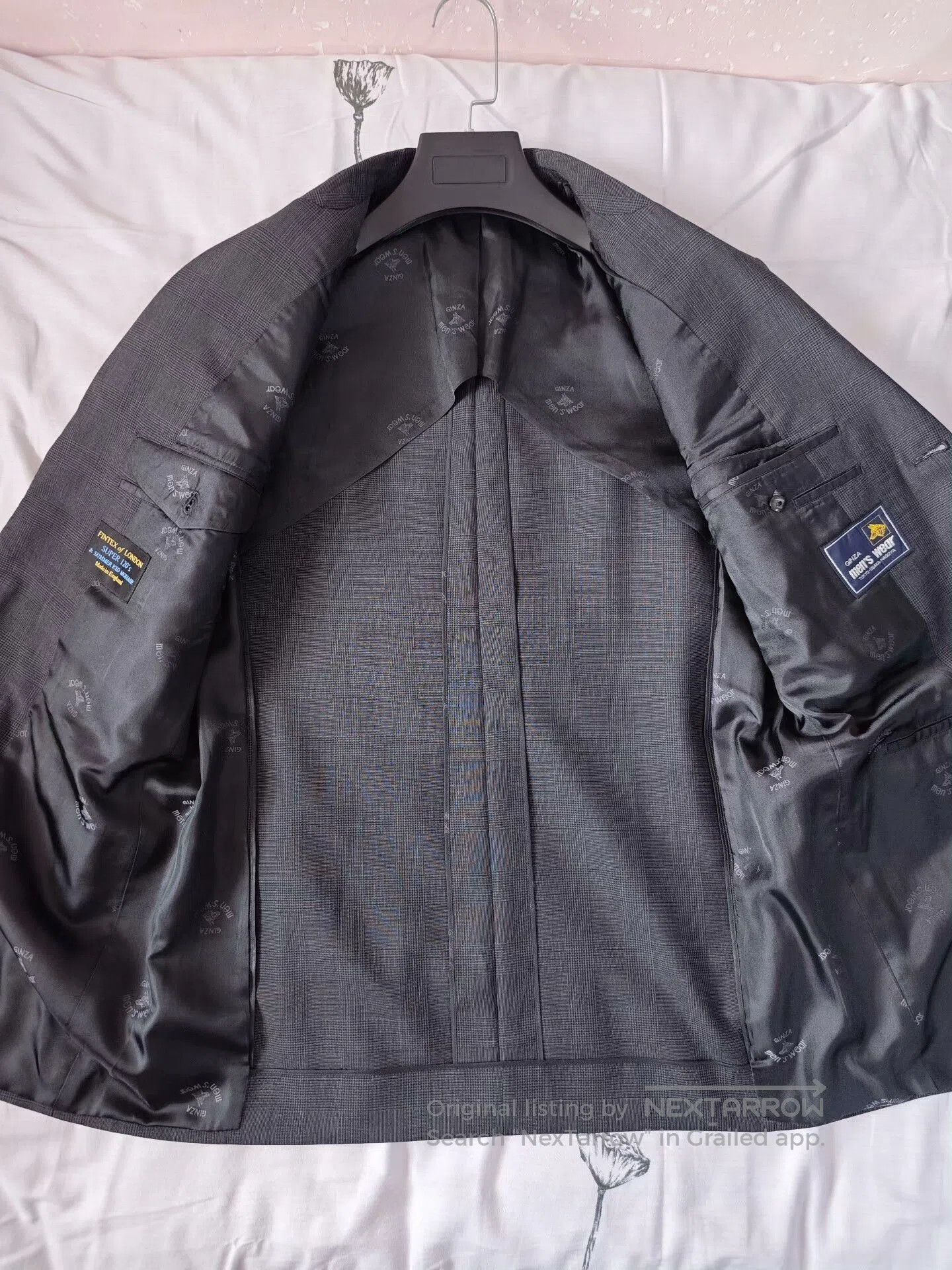 Kent & Curwen Custom Gray Glen Check Suit Jacket. Size US M / EU 48-50 / 2 - 6 Thumbnail