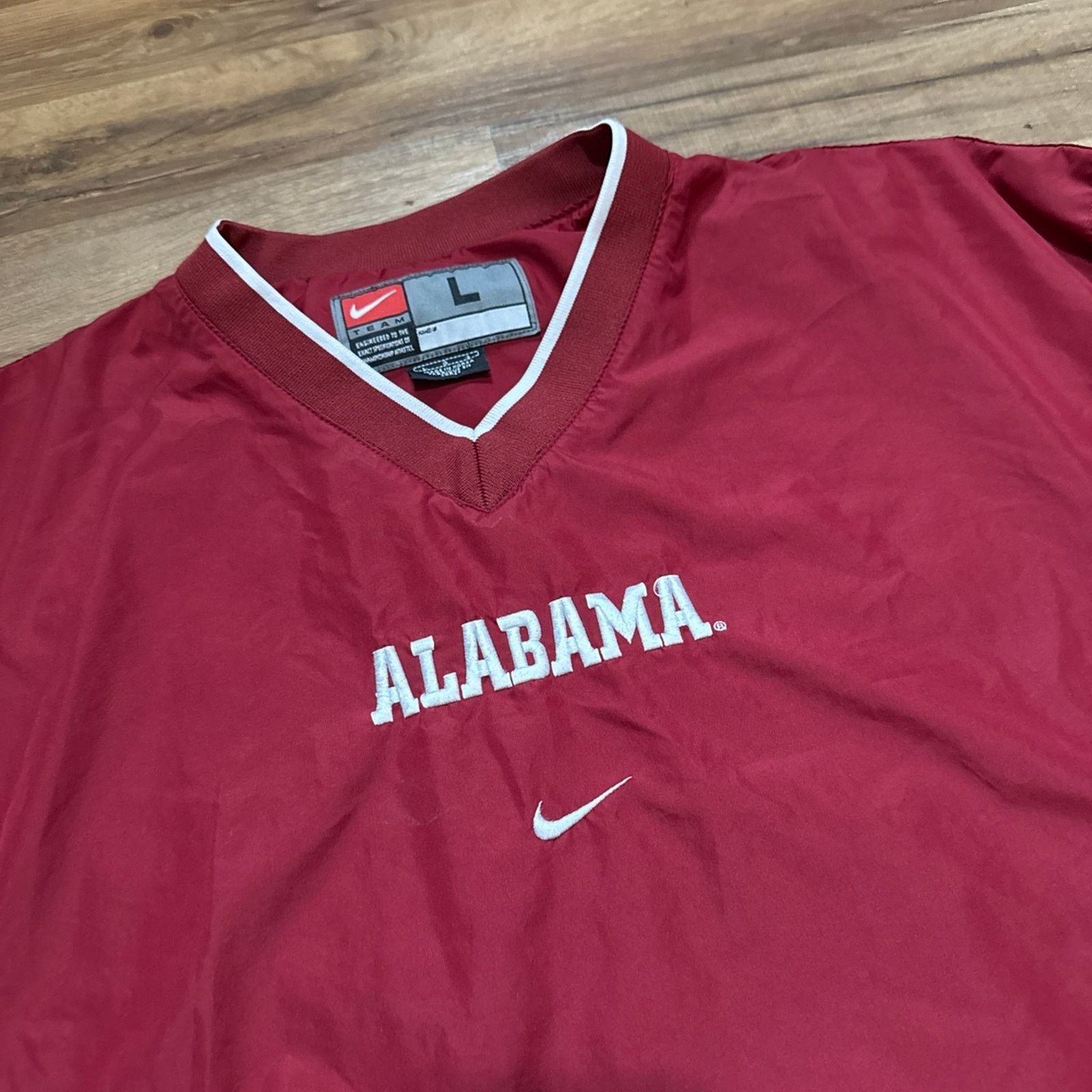 Nike 90s Nike Team Alabama Crimson Tide Clima Fit Windbreaker Size US L / EU 52-54 / 3 - 4 Thumbnail