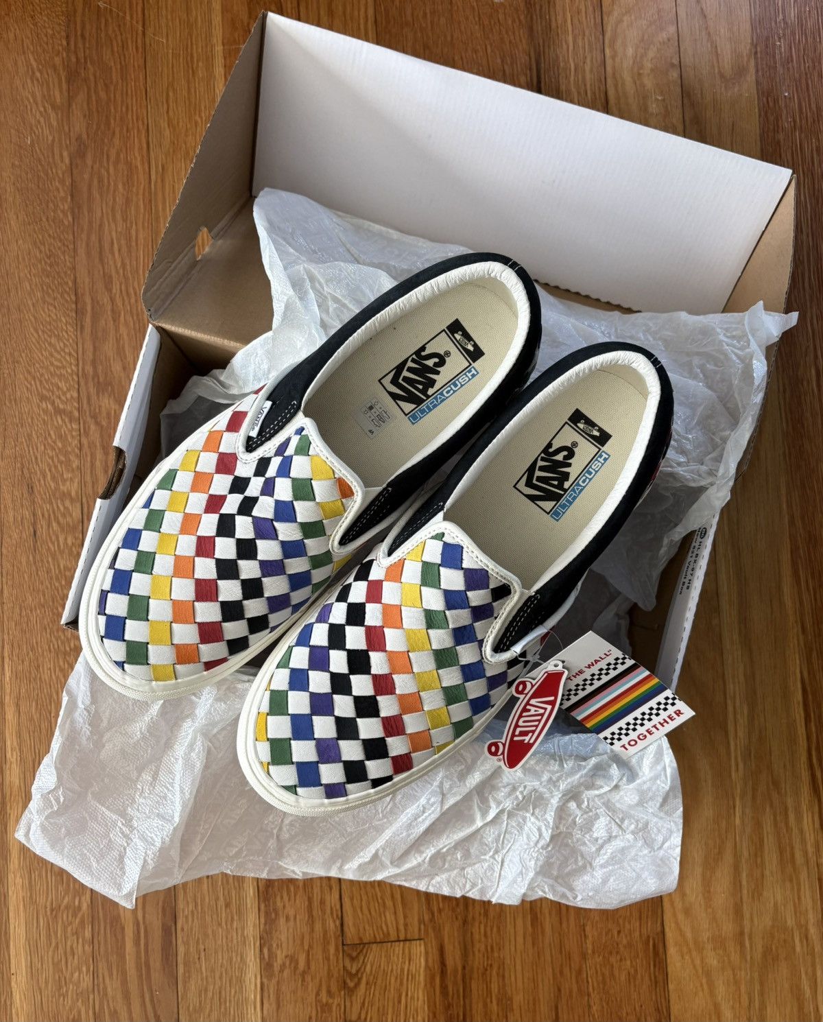 Vans Vans Vault Classic Slip-On VLT LX Pride Rainbow 11.5 New Size US 11.5 / EU 44-45 - 2 Thumbnail