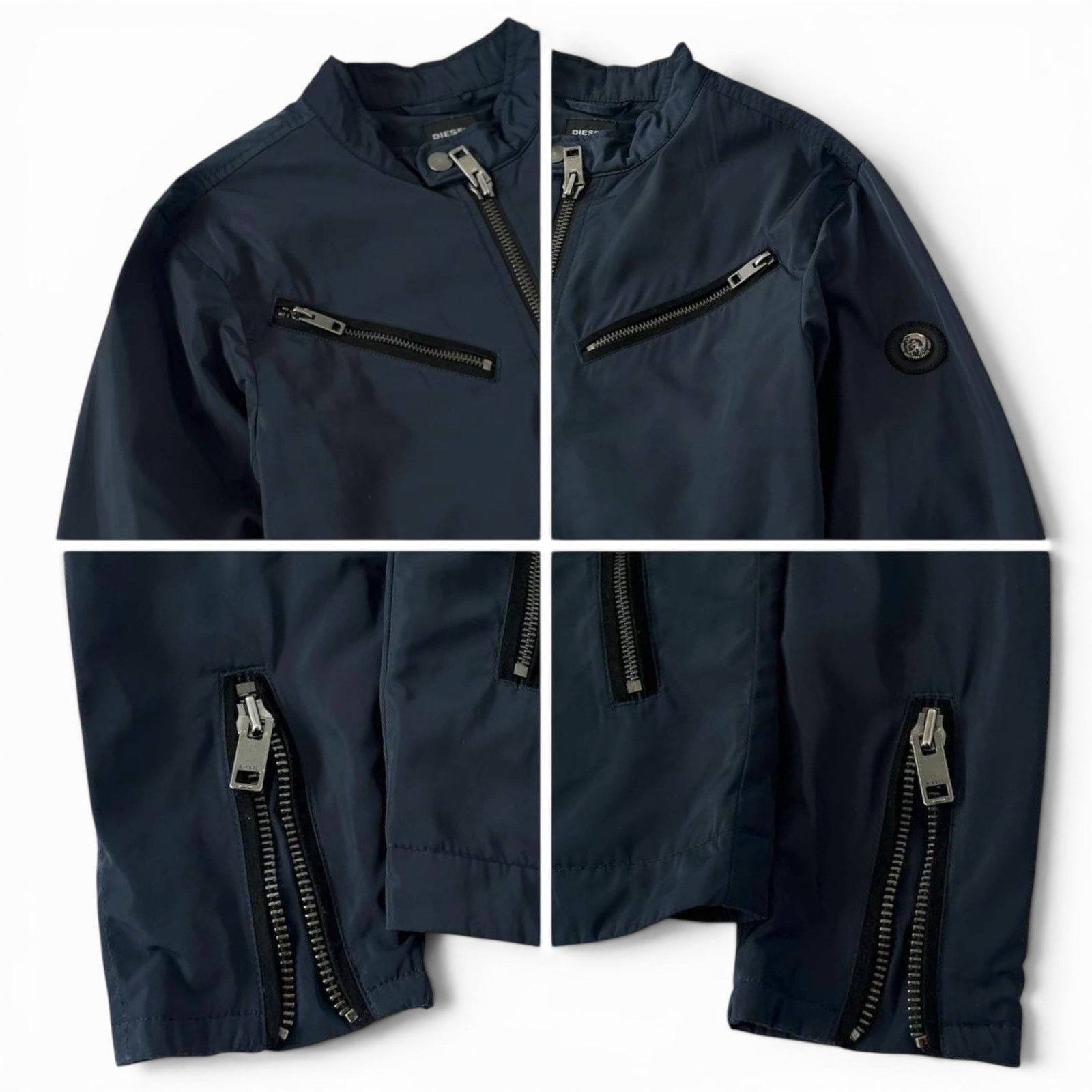 Diesel Diesel Lightweight Nylon Biker Moto Jacket Size US S / EU 44-46 / 1 - 4 Thumbnail