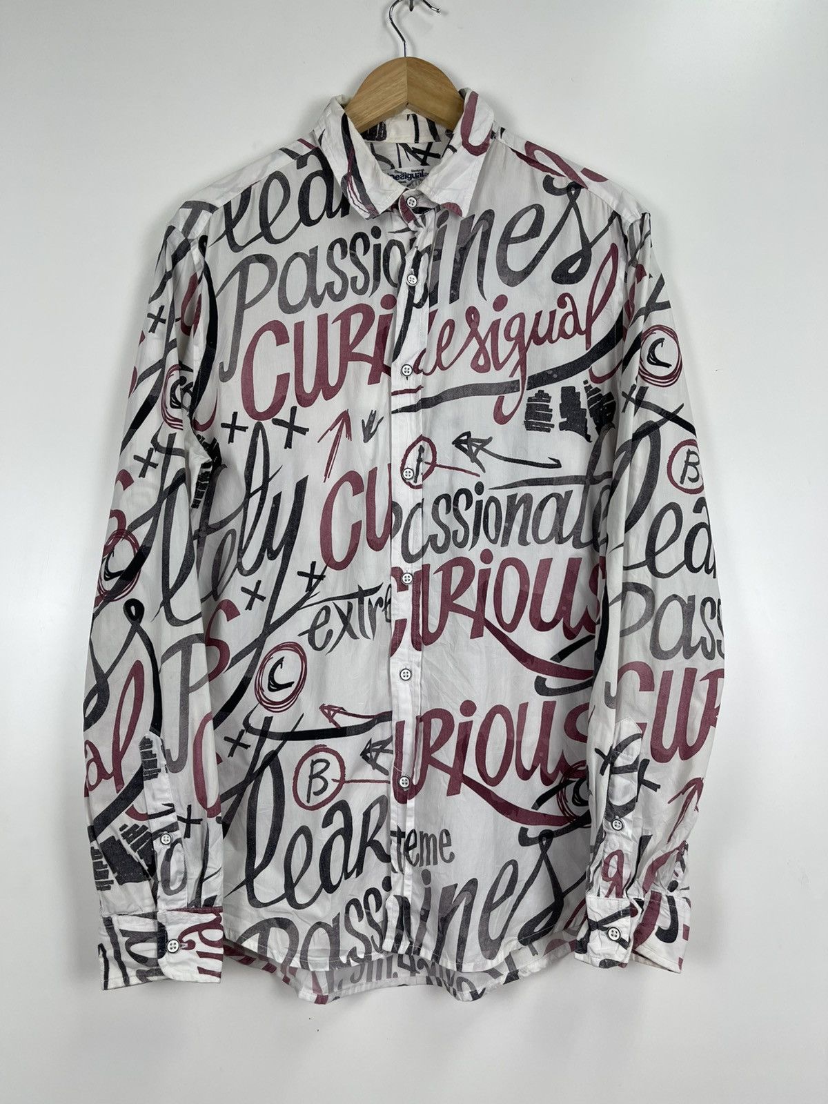 Desigual Desigual Full Printed Logo Button Ups Size US L / EU 52-54 / 3 - 8 Thumbnail
