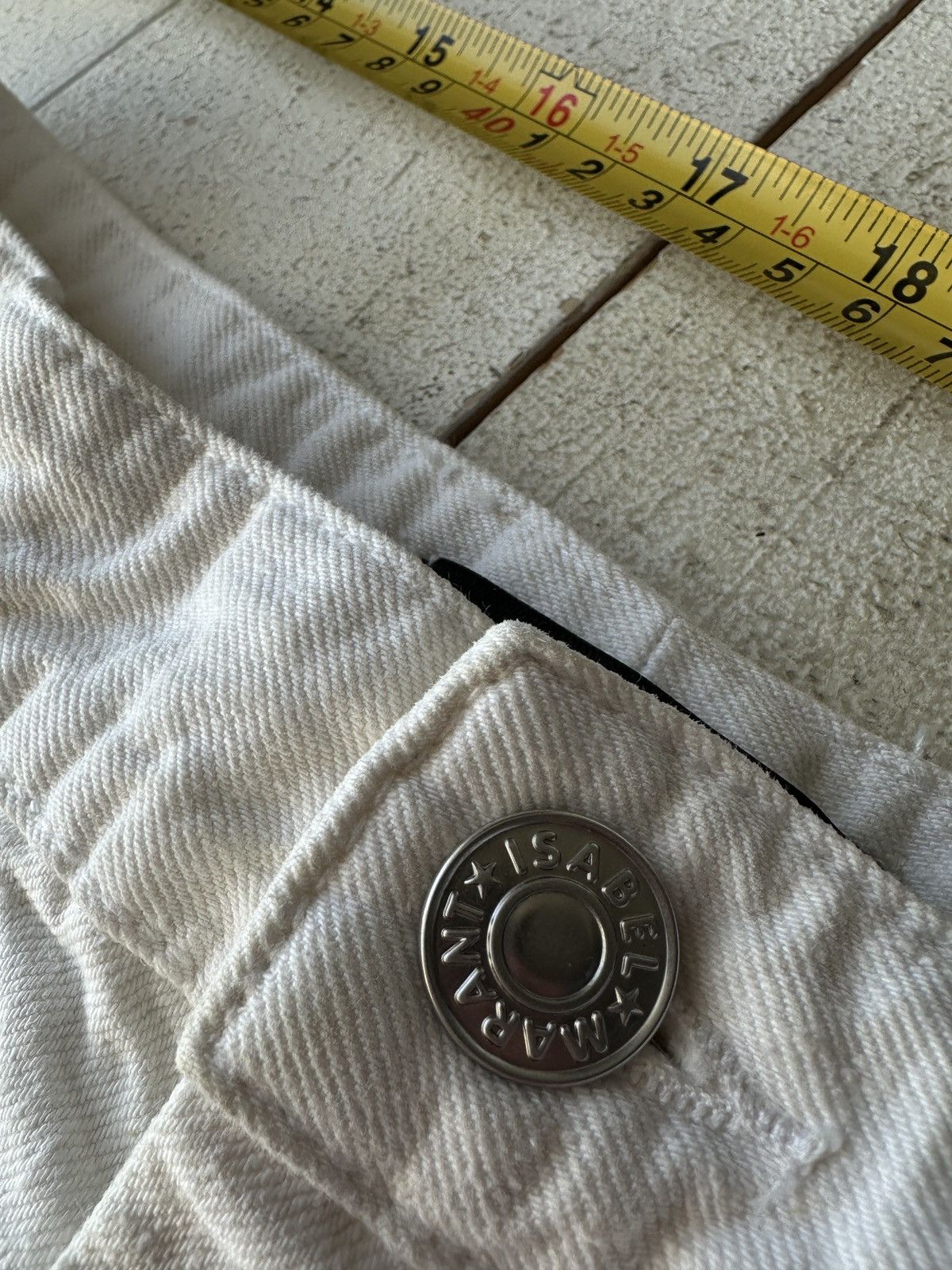 Isabel Marant 🚨 ISABEL MARANT WHITE WOMEN JEANS PANTS LUXURY Size 28" / US 6 / IT 42 - 3 Thumbnail