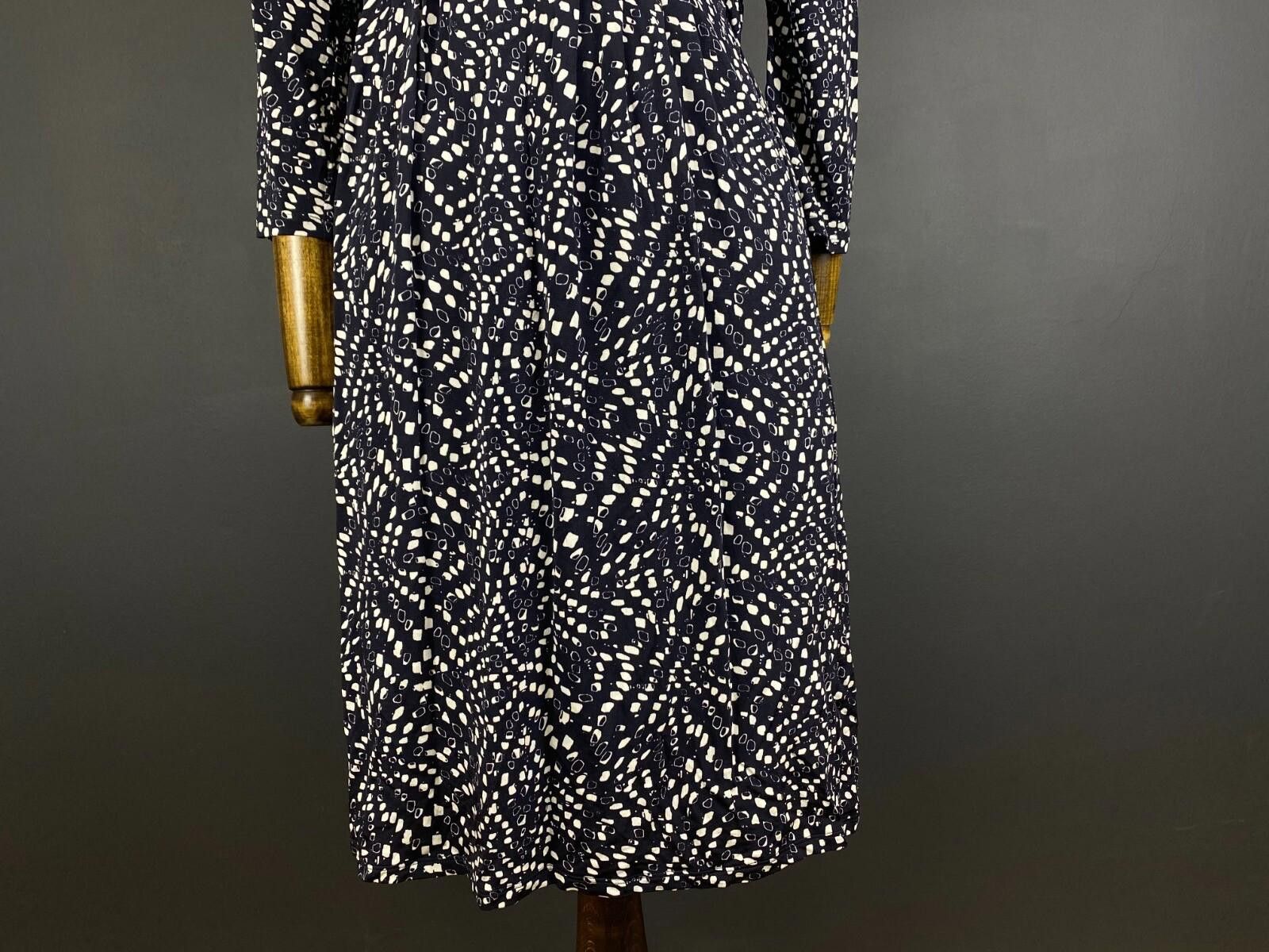 Designer Max Mara Studio Blue Desiner 3/4 Sleeve Midi Dress Size L Size L / US 10 / IT 46 - 3 Thumbnail