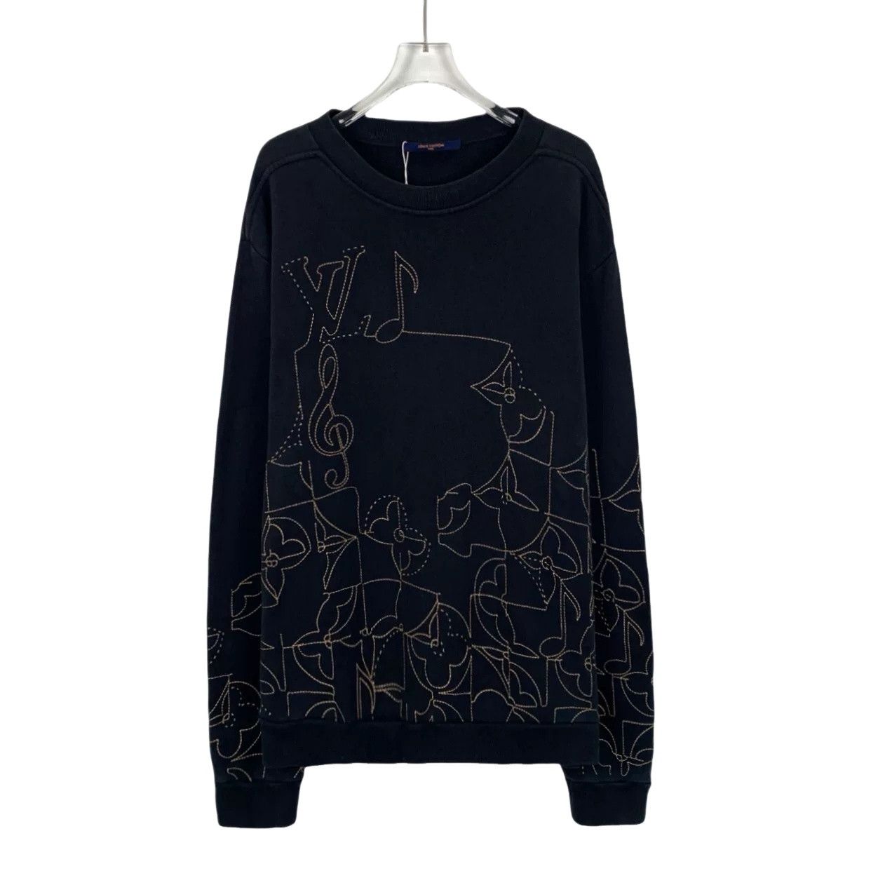 Louis Vuitton Louis Vuitton Embroidered Musical Note Sweatshirt XXL Size US XXL / EU 58 / 5 - 1 Thumbnail