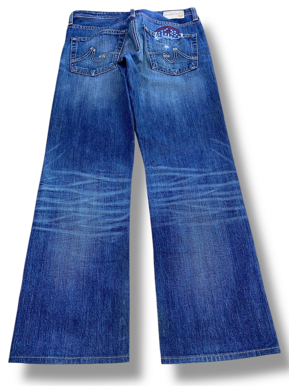 AG Adriano Goldschmied Adriano Goldschmied Ripped Faded Style Straight Cut Jeans Size US 30 / EU 46 - 3 Thumbnail