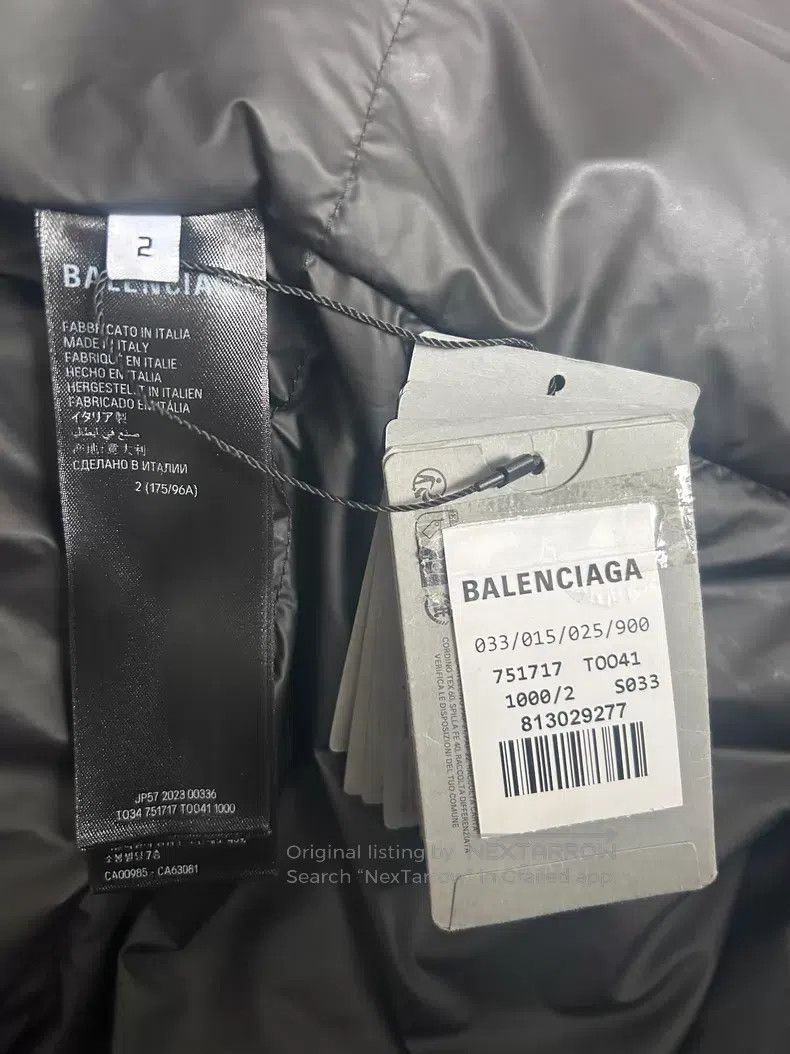 Balenciaga Balenciaga Letter Printed Puffer Jacket with Down Size US M / EU 48-50 / 2 - 4 Thumbnail