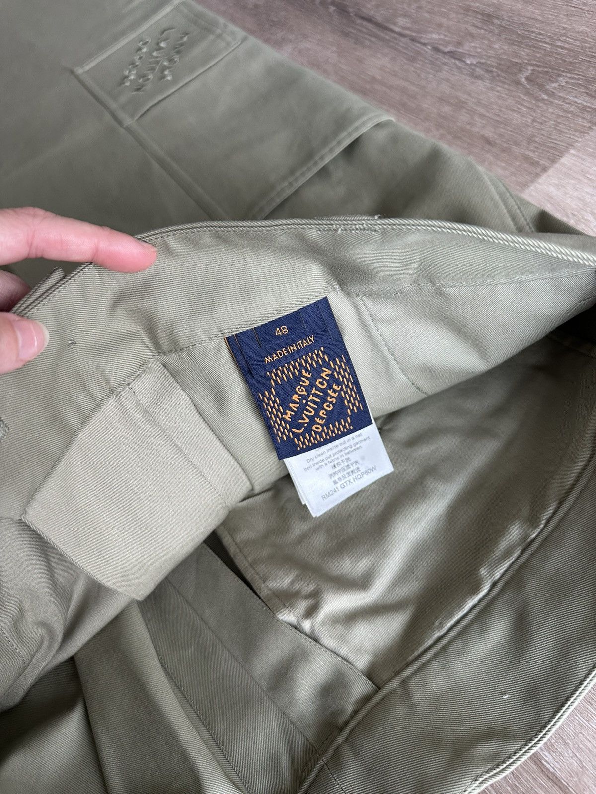 Louis Vuitton LOUIS VUITTON Green Trousers Size US 32 / EU 48 - 6 Thumbnail