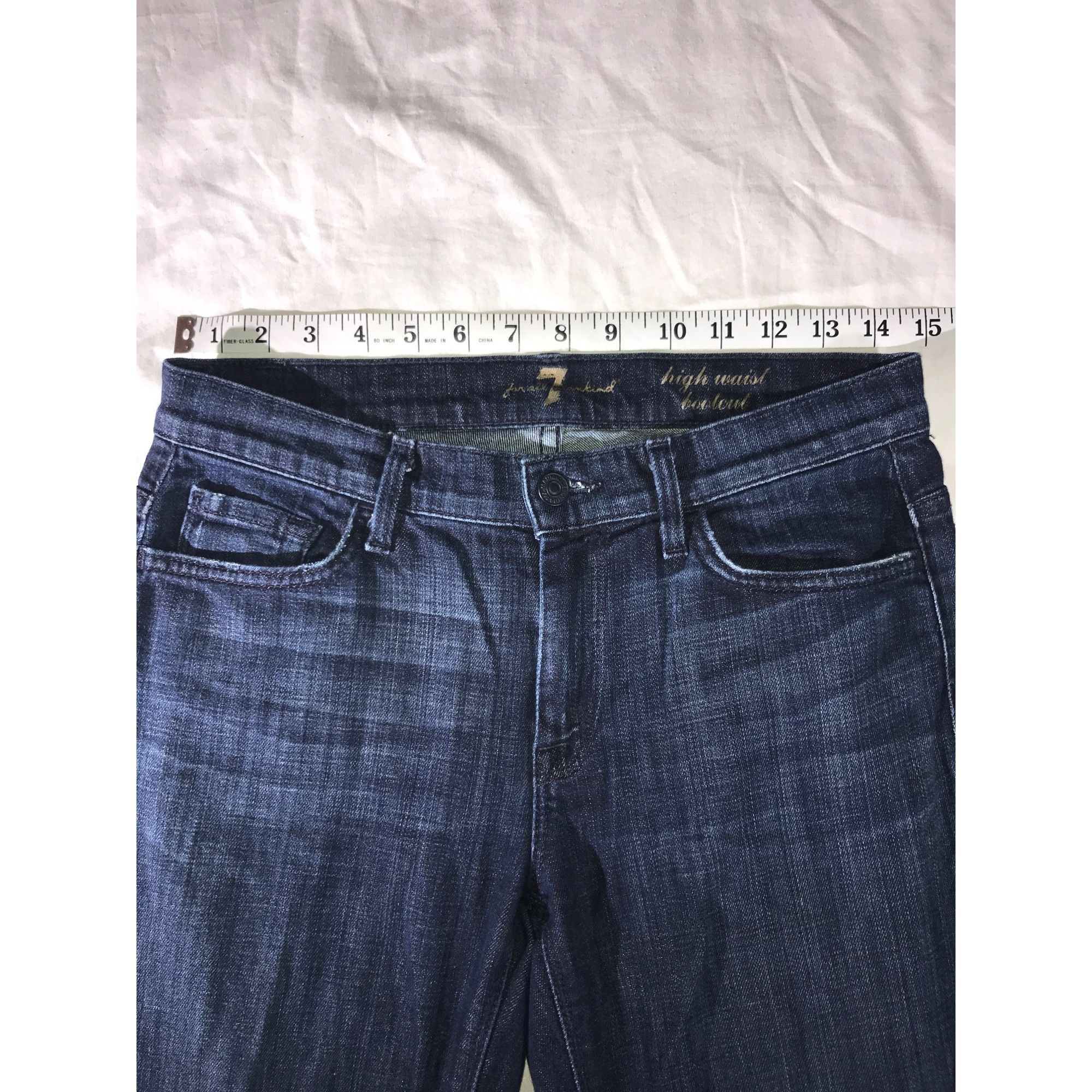 7 For All Mankind 7 For All Mankind Women's High Waist Bootcut Jeans Size 27" / US 4 / IT 40 - 5 Thumbnail