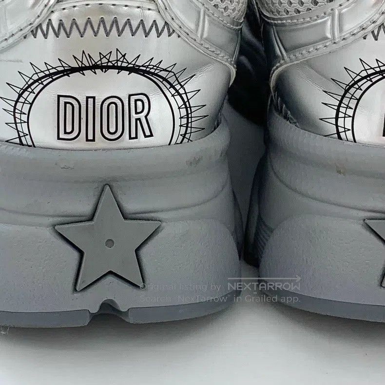 Dior Dior Silver CD logo lasing casual flat sneakers Size US 8 / IT 38 - 8 Thumbnail