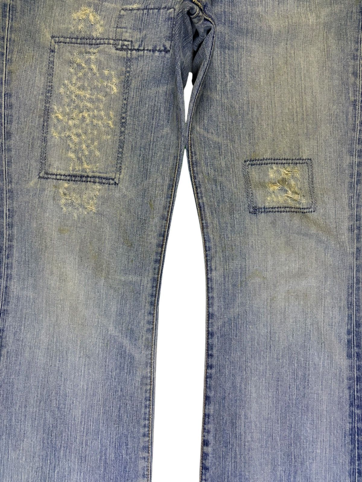 Edwin Exclusive Vintage Edwin Mud Wash Patched Flare Jeans Size US 34 / EU 50 - 5 Thumbnail