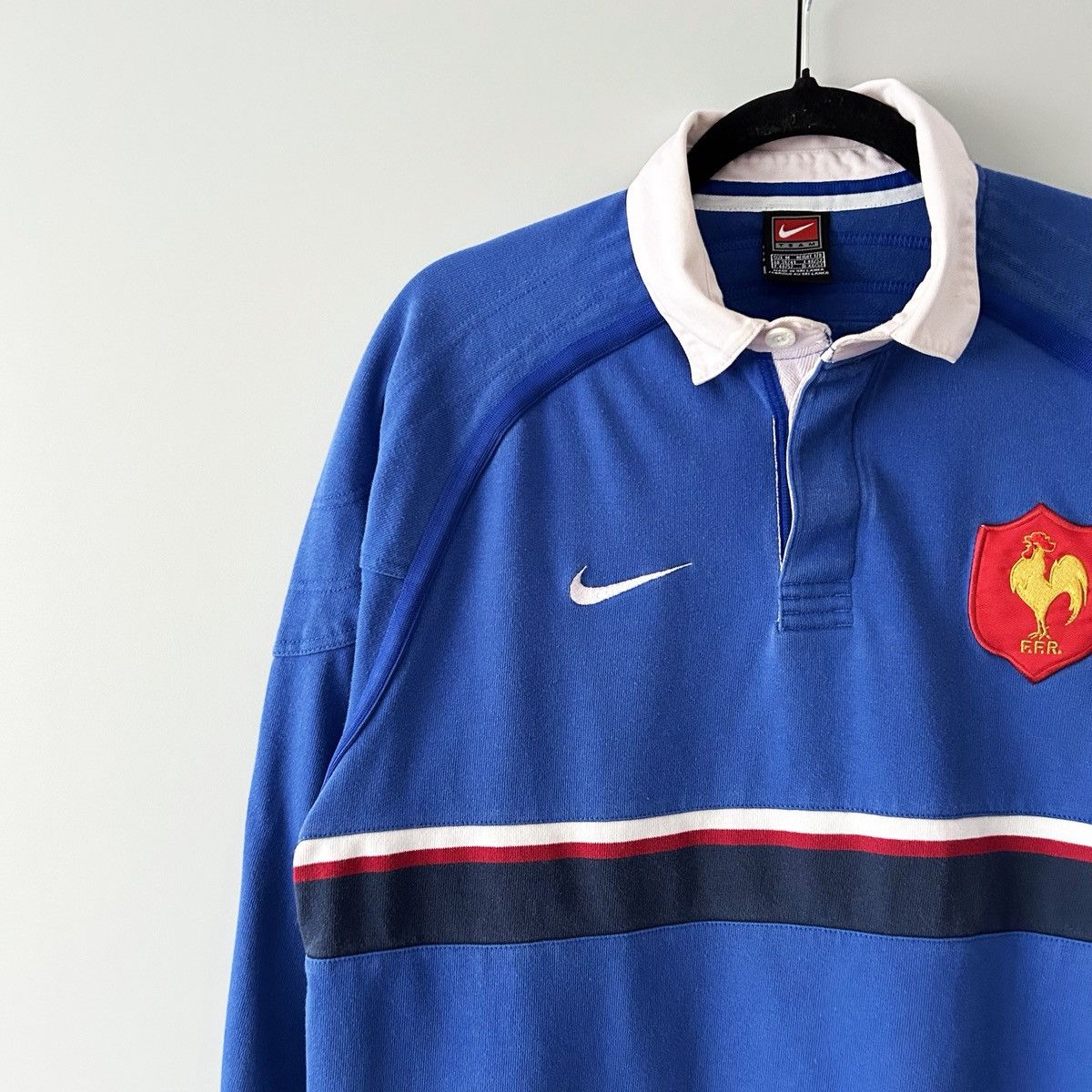 Nike Nike France 1999 2000 home rugby Size US M / EU 48-50 / 2 - 2 Thumbnail