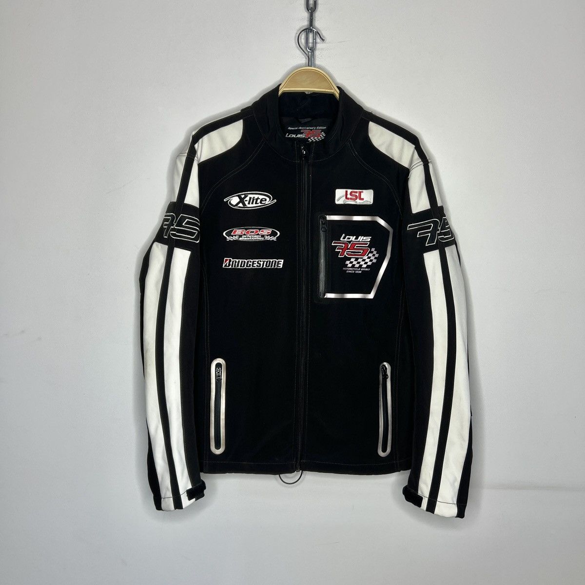 Vintage Vintage Bridgestone Louis 75 Motorcycle Racing Jacket Size US L / EU 52-54 / 3 - 1 Thumbnail