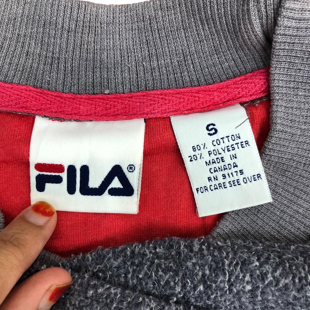Fila Vintage FILA BIELLA ITALIA Made In Canada Fleece Sweatshirt Size S / US 4 / IT 40 - 5 Thumbnail