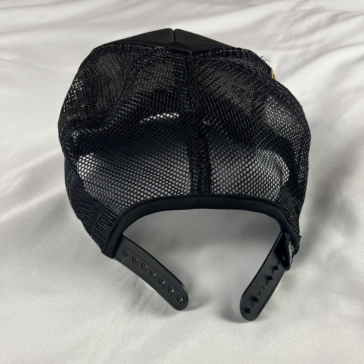 Edwin × Japanese Brand Edwin Japan Y2K Hat Mesh Trucker Black Chainstitching Size ONE SIZE - 4 Thumbnail