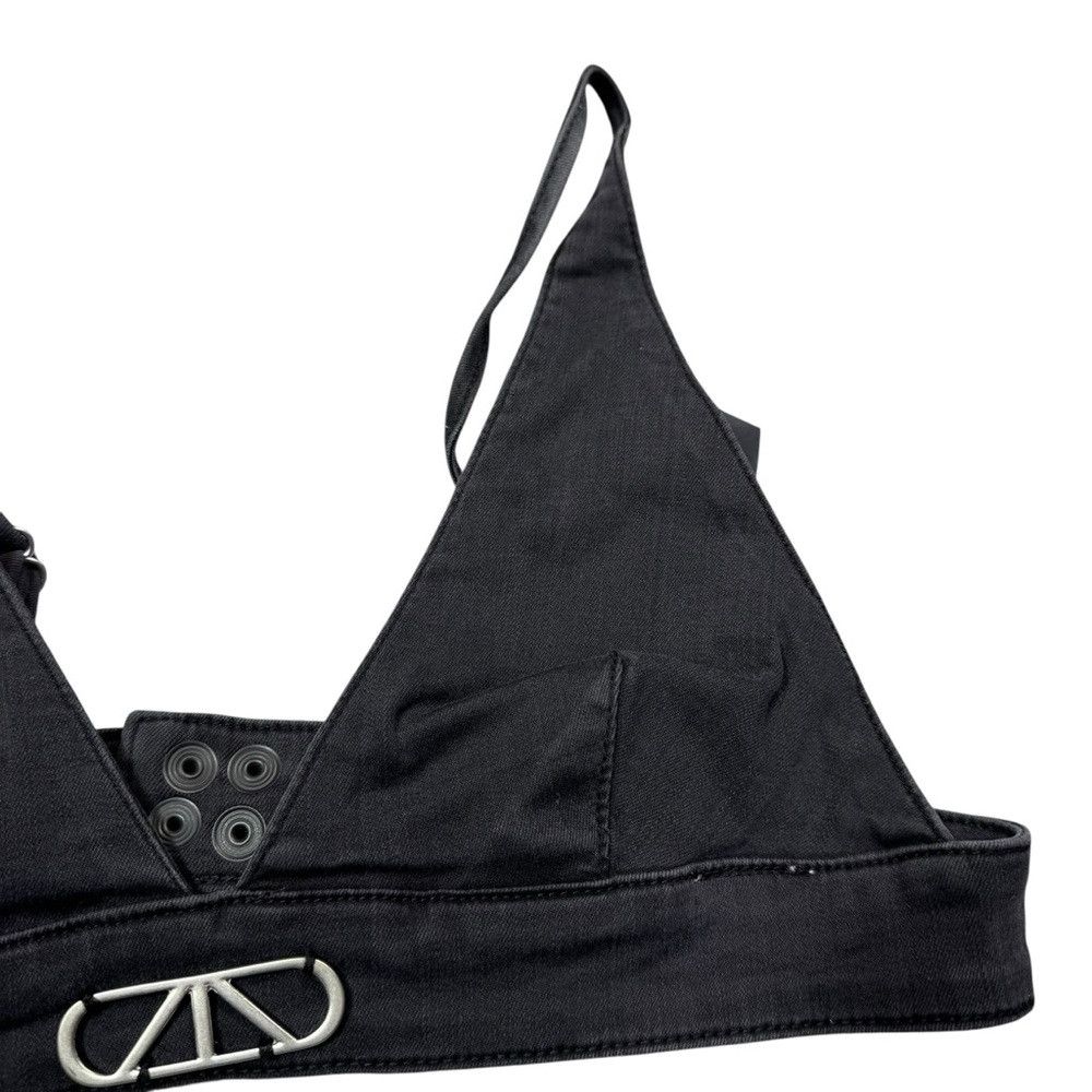 Rta NWT New RtA Sofia Denim Charcoal Top Size L Size L / US 10 / IT 46 - 9 Thumbnail