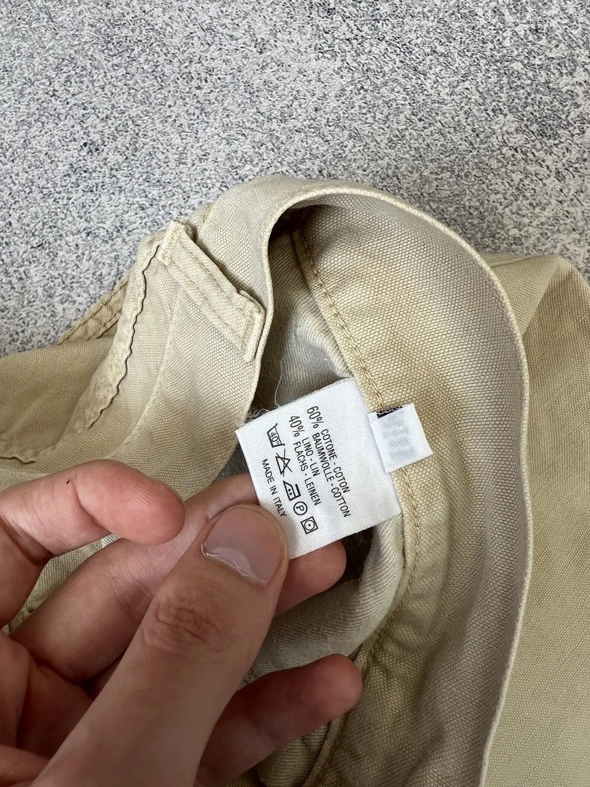 Designer × Loro Piana × Vintage Vintage Men's Loro Piana Cotton Chino Pants Beige Size US 32 / EU 48 - 12 Thumbnail
