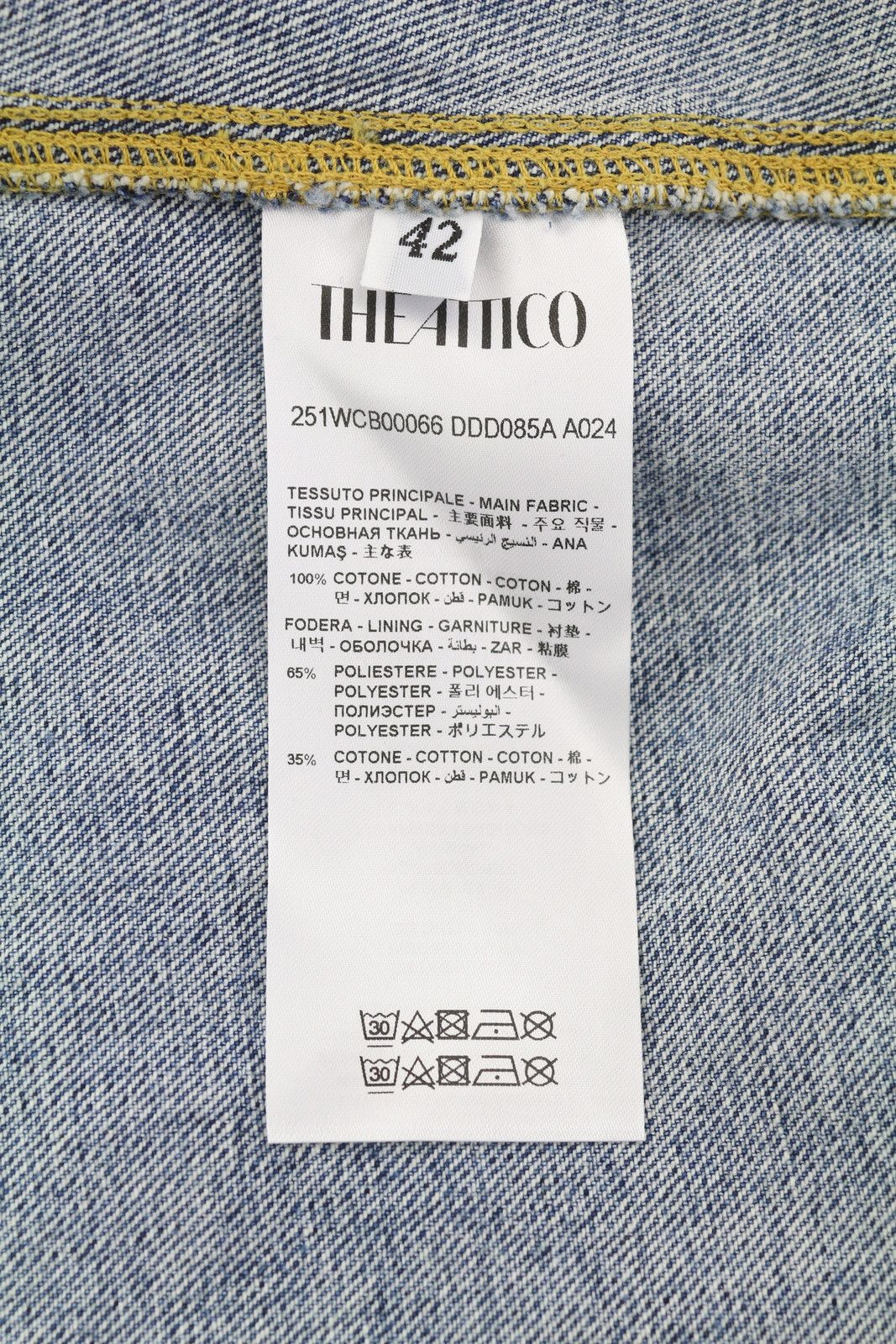 The Attico 42 Blue Faded Denim Bomber Hooded Oversized 86573 Size XL / US 12-14 / IT 48-50 - 8 Thumbnail