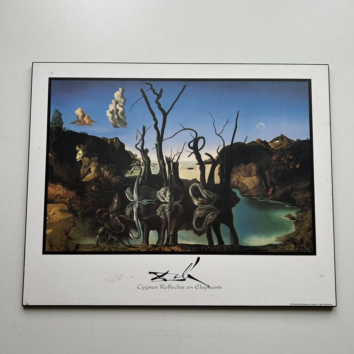 Vintage Vintage 1997 90s Salvador Dali Cygnes Reflechis En Elephants Size ONE SIZE - 1 Thumbnail