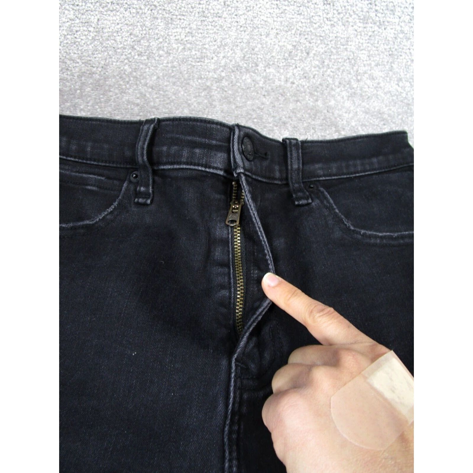 Abercrombie & Fitch Abercrombie Fitch Womens Skinny Jeans 27 Super Skinny Ankle Black Denim Size 27" / US 4 / IT 40 - 2 Thumbnail