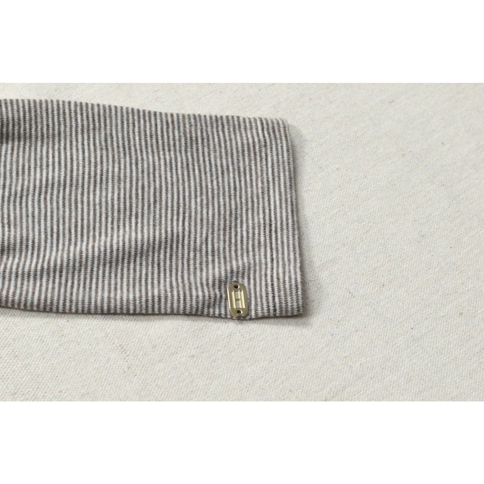 Tommy Hilfiger Tommy Hilfiger Sport Women's XL Gray White Striped Raglan 3/4 Sleeve Knit T-Shirt Size XL / US 12-14 / IT 48-50 - 7 Thumbnail