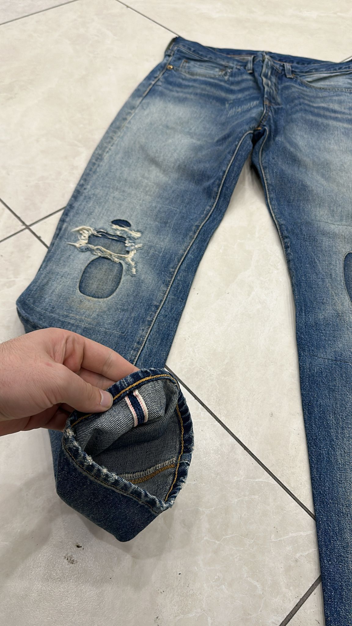 Levi's Vintage Clothing LVC SAMPLE Levi's Vintage Clothing 1954 501Z XX Selvedge Size US 32 / EU 48 - 3 Thumbnail